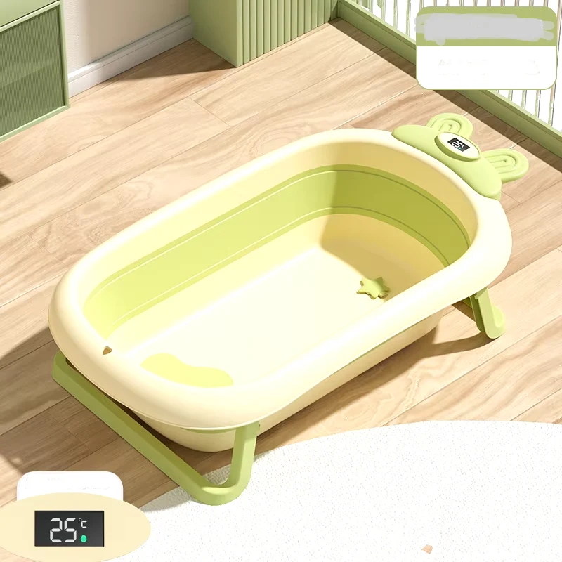 Foldable Temperature Sensor Display Baby Bathtub - Image 8