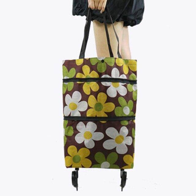 Folding Shopping Bag On Wheels - Image 11