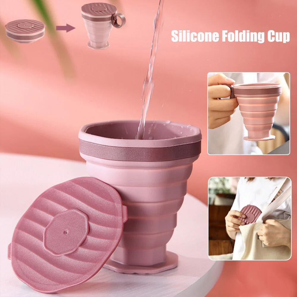 Folding Telescopic Silicone Mug - Image 6