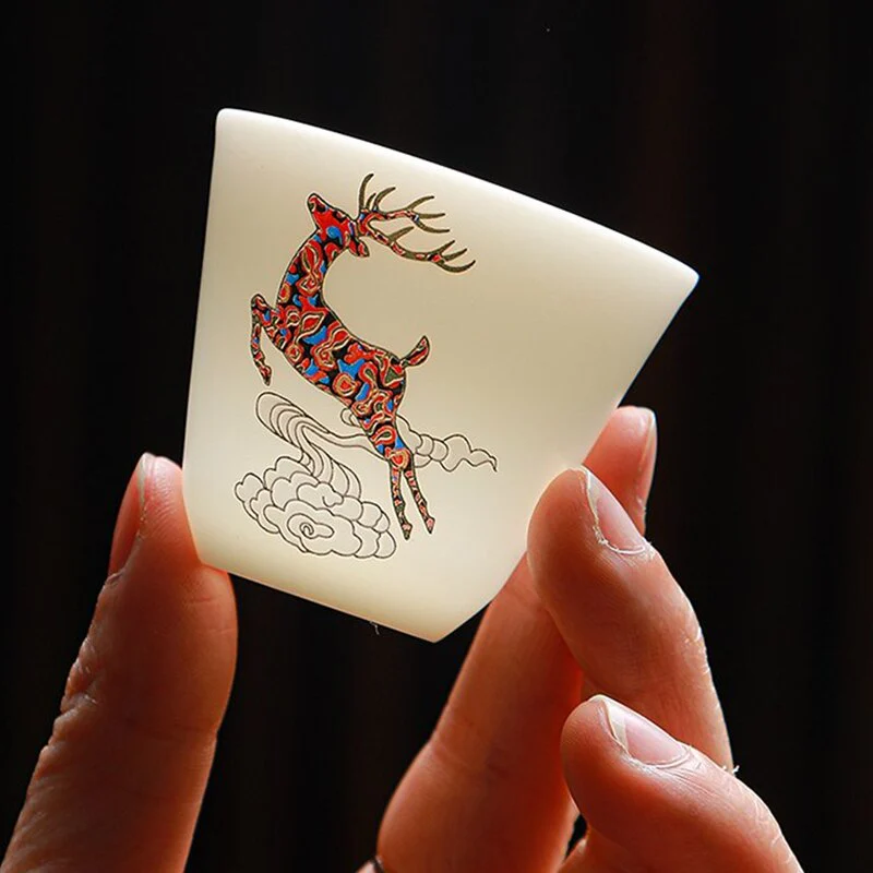 Forest Deer Ceramic Tea Set - Image 3