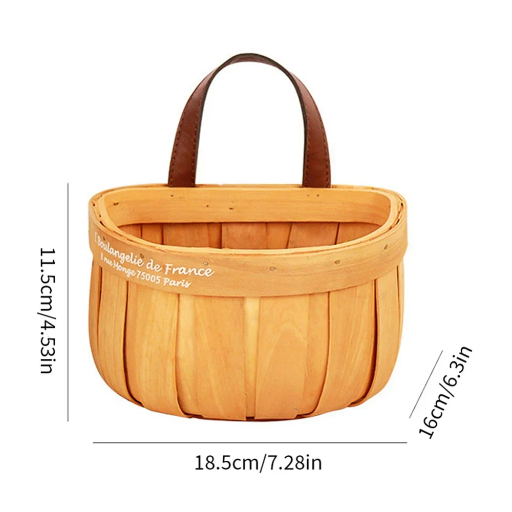 French Market Handcrafted Wooden Basket - Image 13