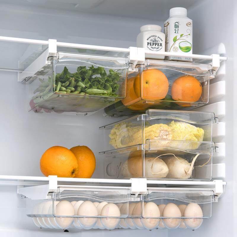 Fridge Organizer Under Shelf Drawer Box - Image 6