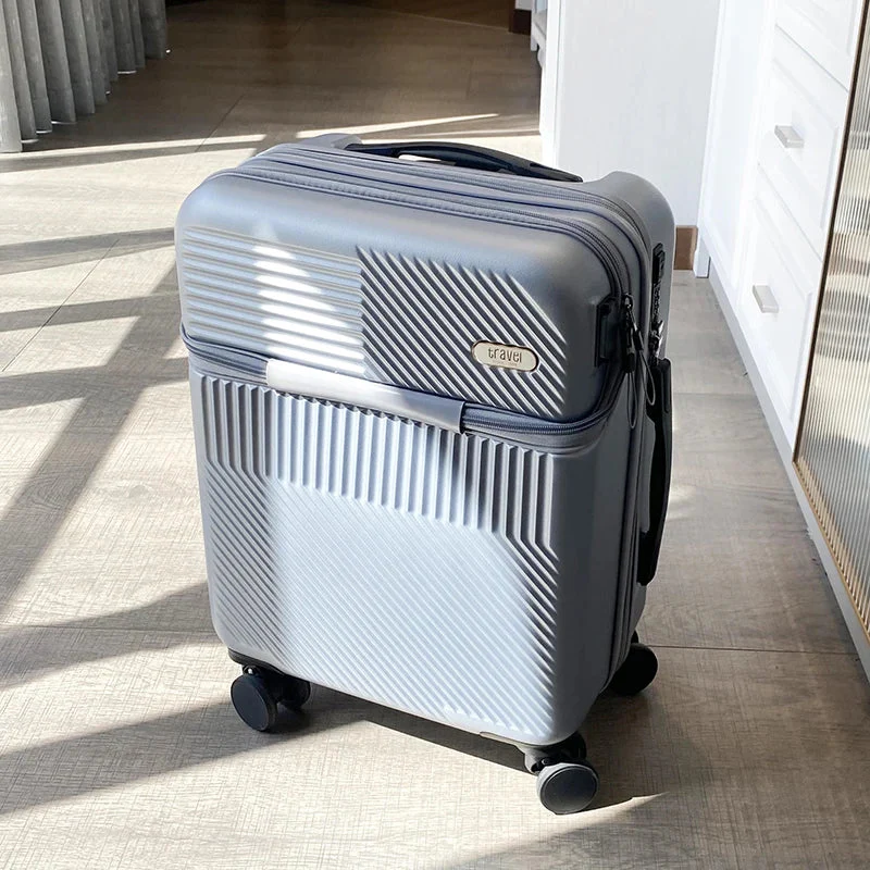 Front Load USB Smart Lightweight Nomad Travel Suitcase - Image 2