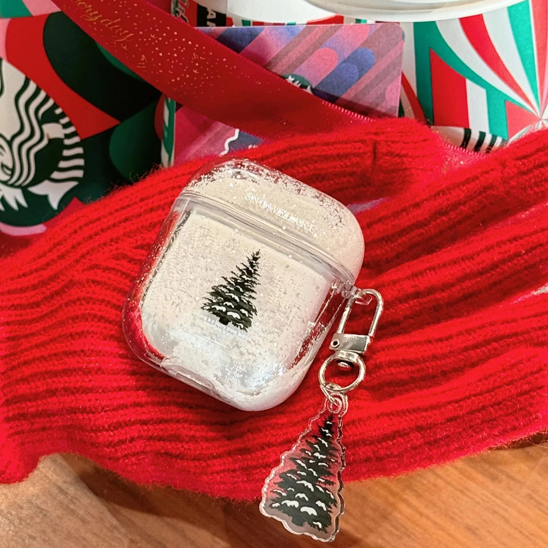 Frosted Tree Protective Transparent AirPods Case - Image 5