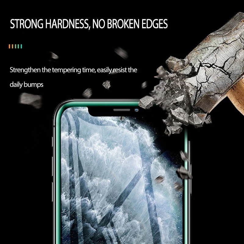 Full Cover Luminous Tempered Glass iPhone Screen Protector - Image 5