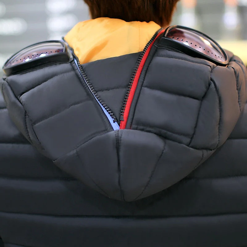 Full Face Cover Hooded Jacket with Glasses - Image 4