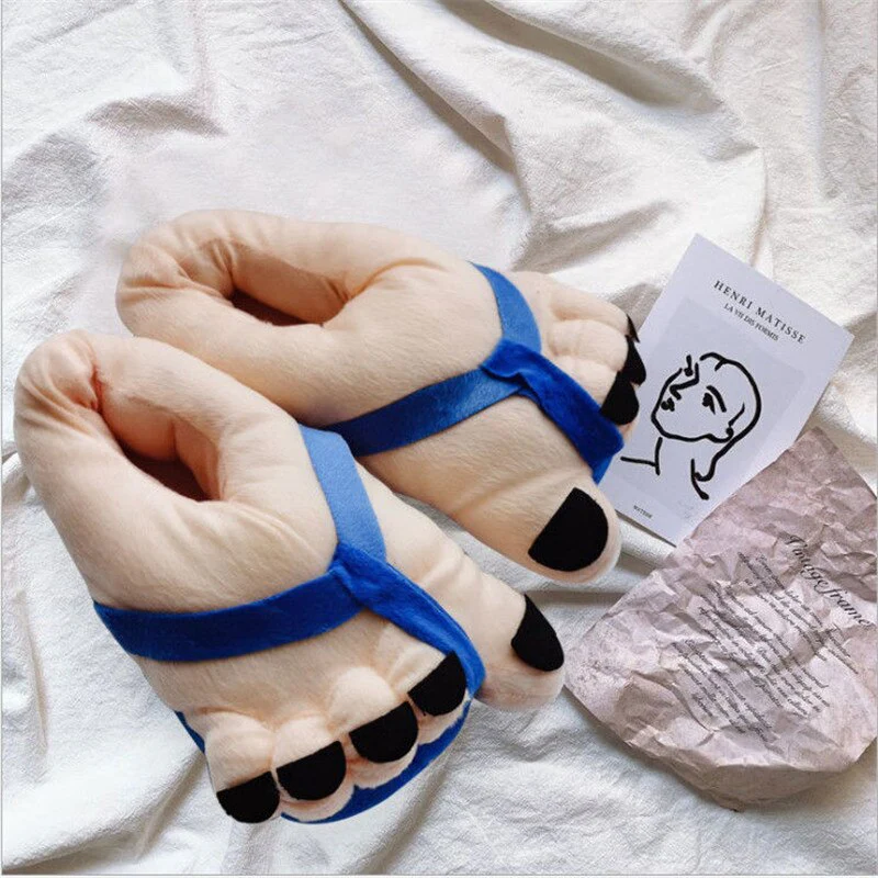 Funny Giant Foot Plush Winter Oversized Slipper - Image 3