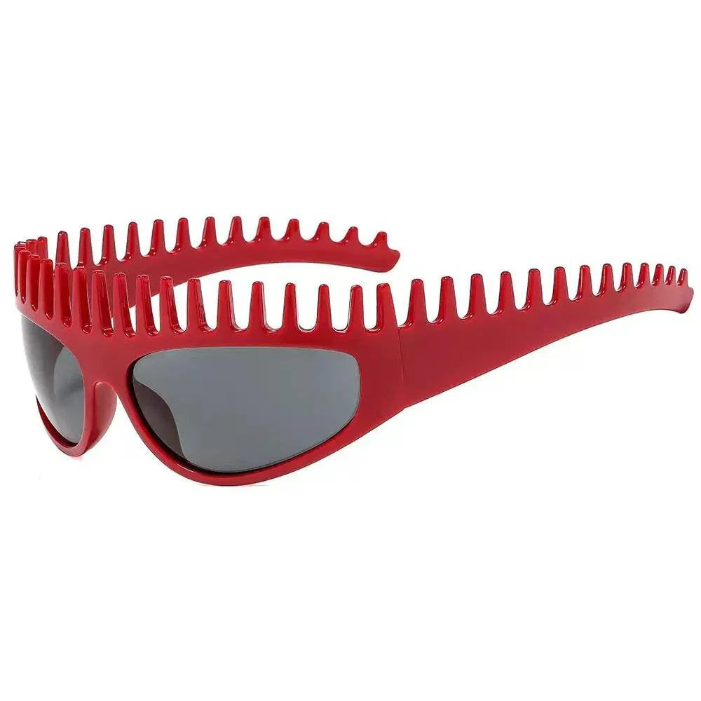 Futuristic Comb-Top Headband Sunglasses - Image 10