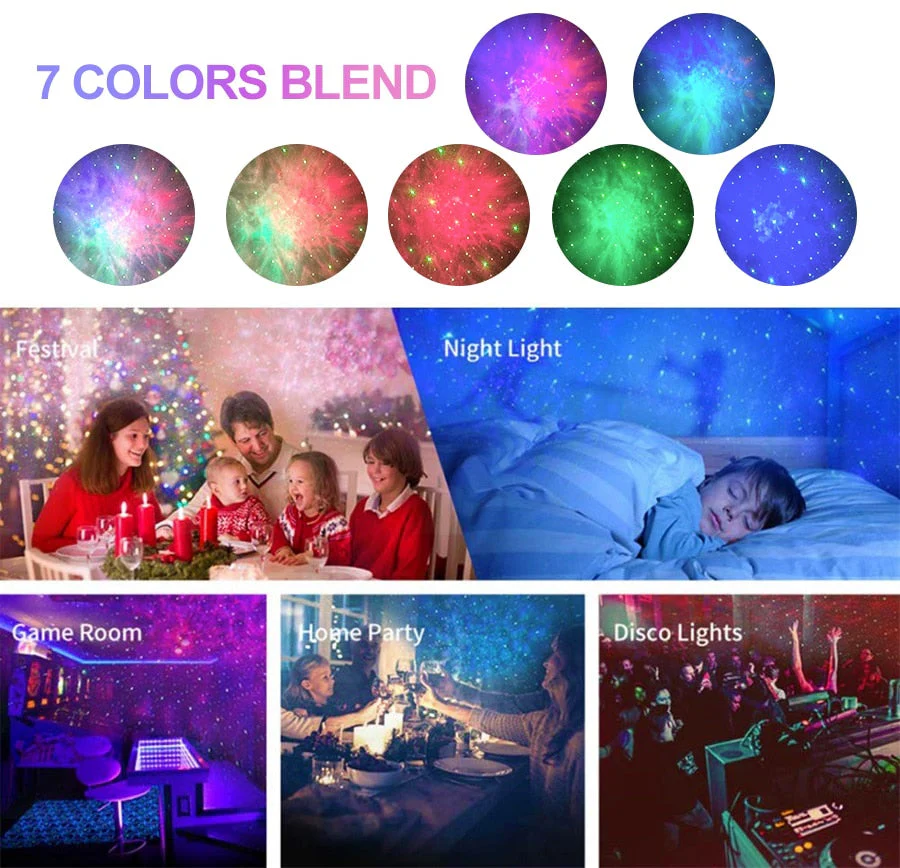 Galaxy Glow Rotating Starry Sky Projector - Image 7