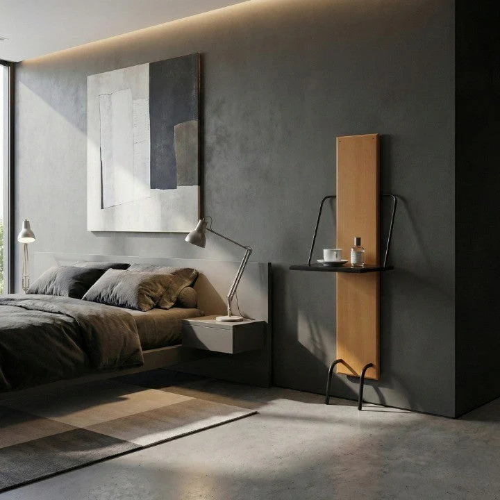 Gallery-Style Bedside Foldable Slim Shelf - Image 3