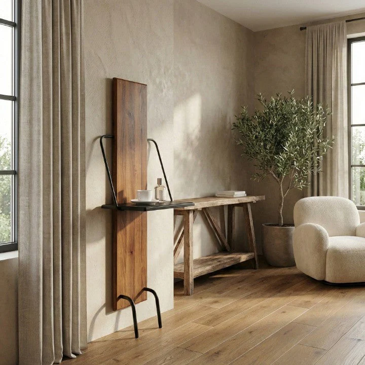 Gallery-Style Bedside Foldable Slim Shelf - Image 5