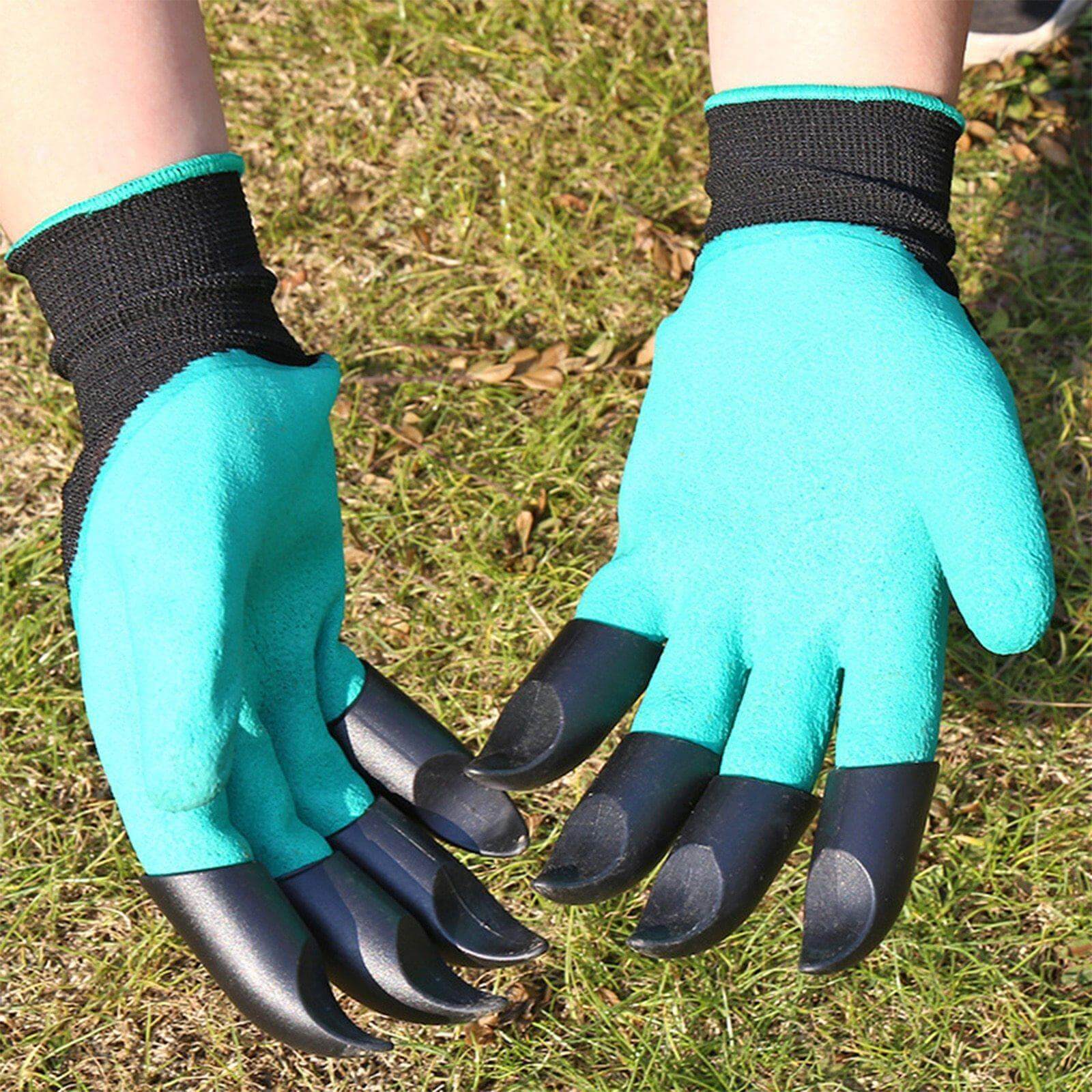 Garden Rubber Gloves with Fingertips Claws - Image 8