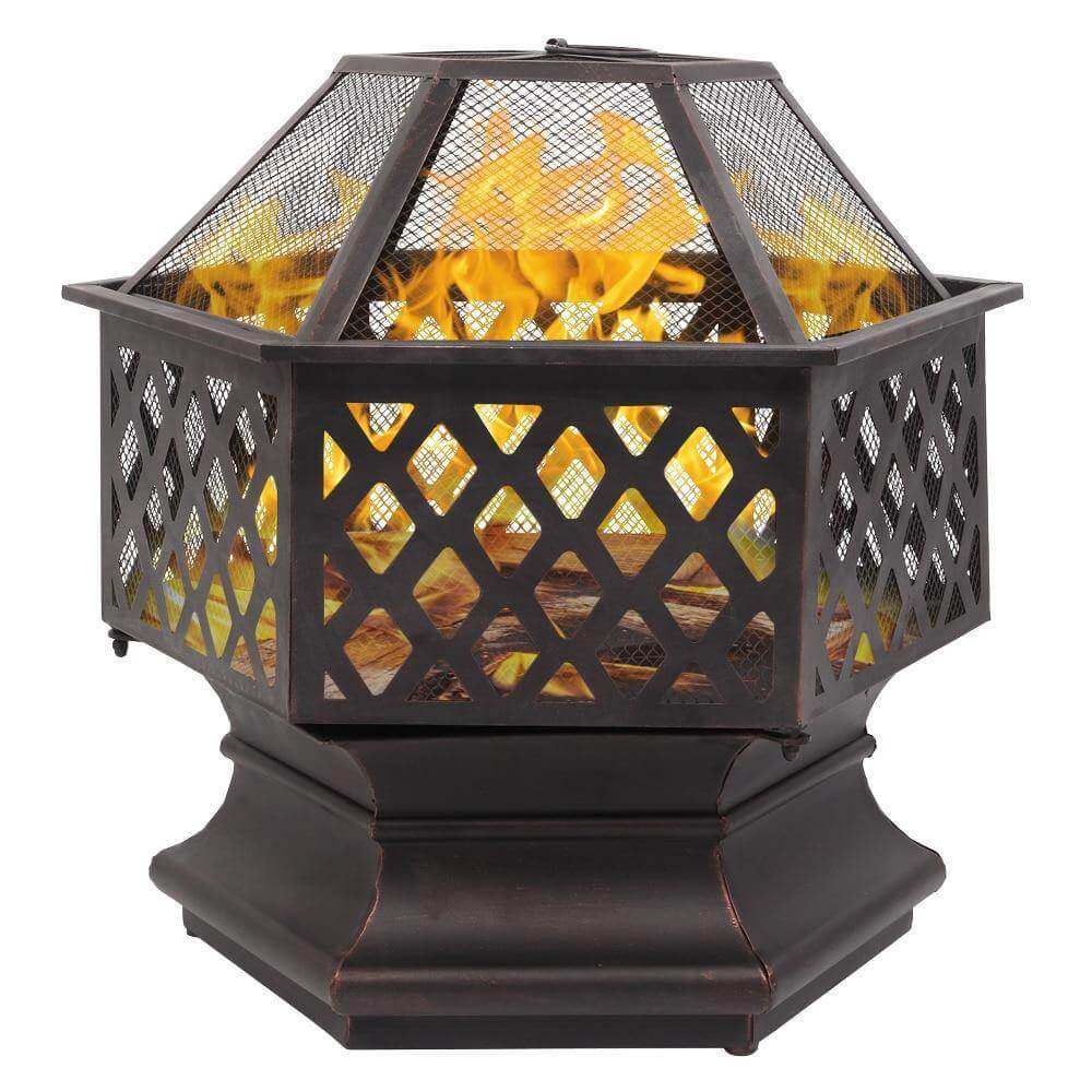Geometric Garden Fire Pit Stove - Image 3