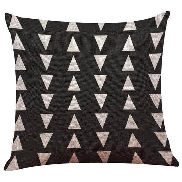 Geometrical Lovely Black and White Home Pillow Cases - Image 17