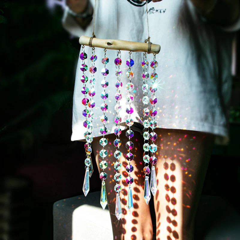 Glass Crystal Wind Chimes Window Decoration - Image 2