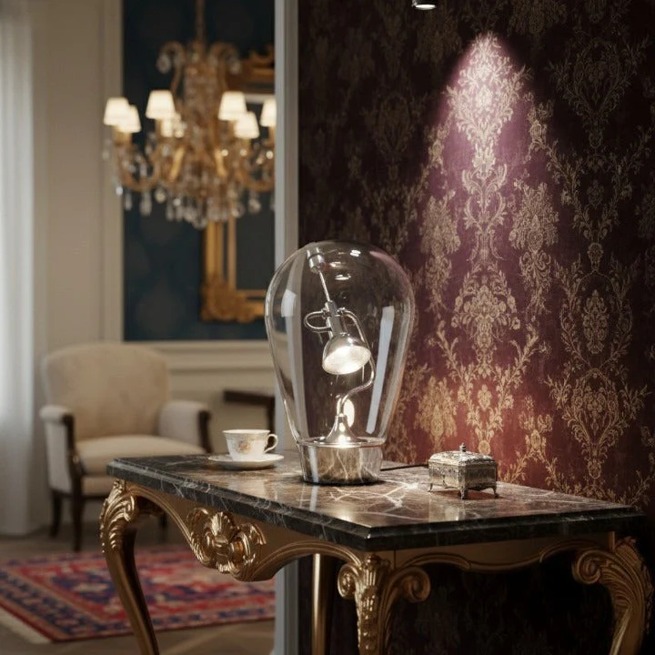 Glass Halo Sculptural Table Lamp - Image 7