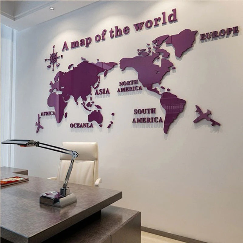 Globe Vision World Map Sticker - Image 14