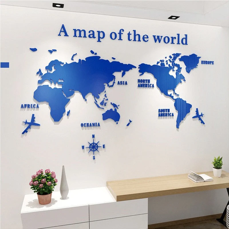 Globe Vision World Map Sticker - Image 4