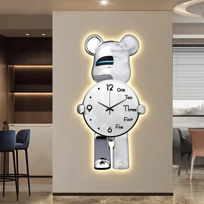 Glowing Star Bear LED Wall Clock - Image 12