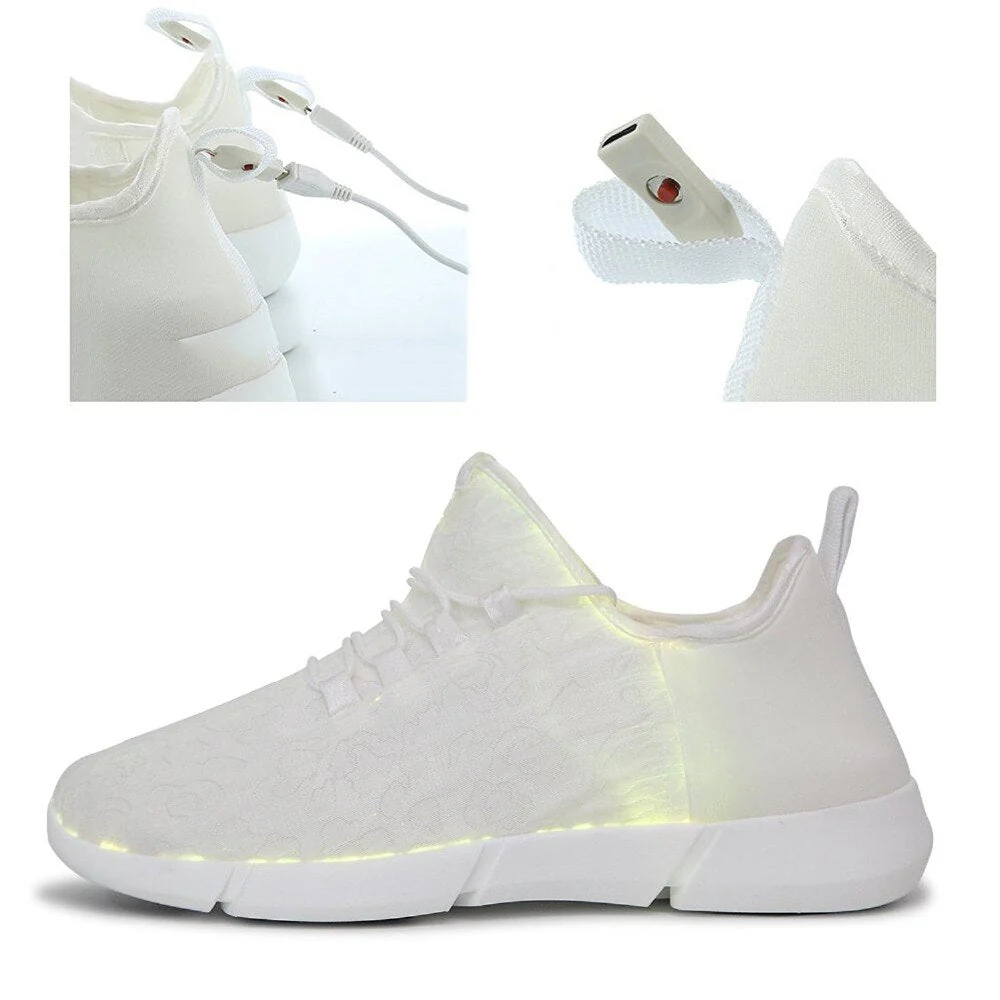 Glowing USB Rechargeable Luminous LED Shoe - Image 10