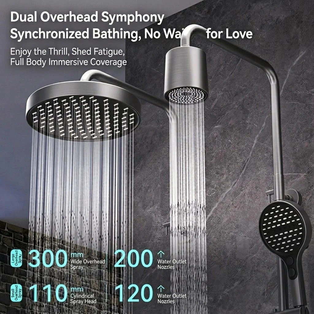 Goccera Thermostatic Rainfall Multifunctional Shower System - Image 4