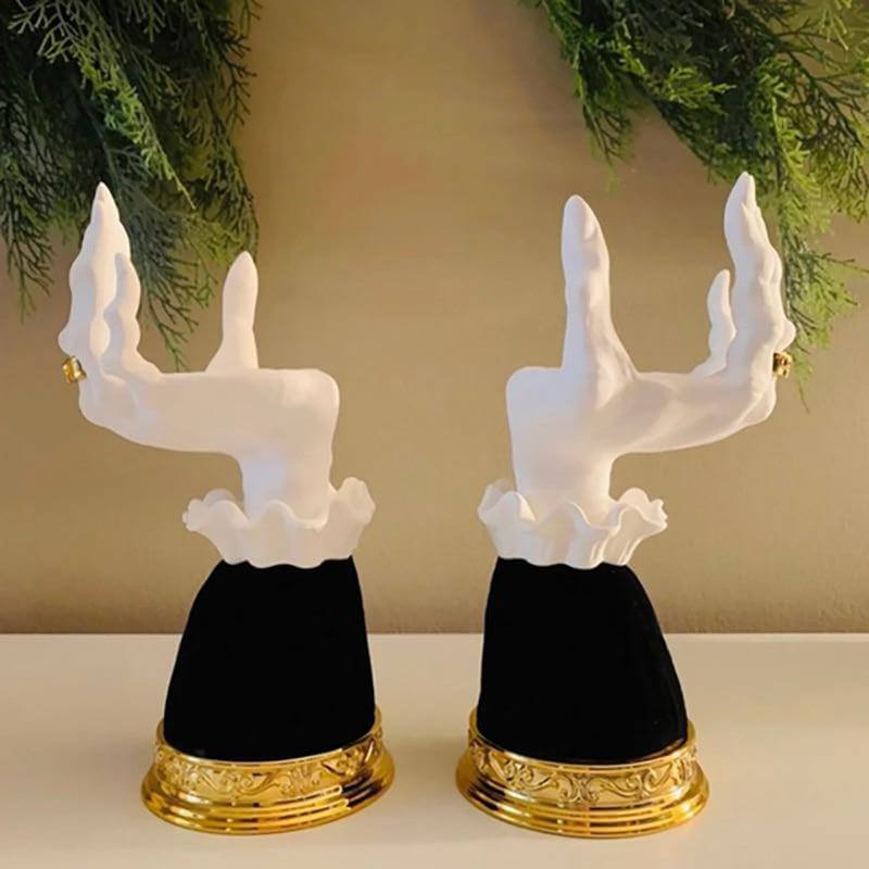 Halloween Resin Witch Hand Candle Holder - Image 8