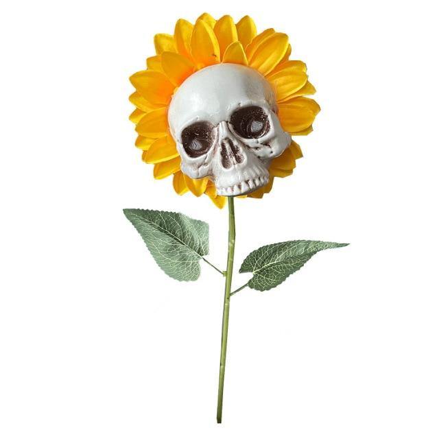 Halloween Scary Sunflower Skull - Image 10
