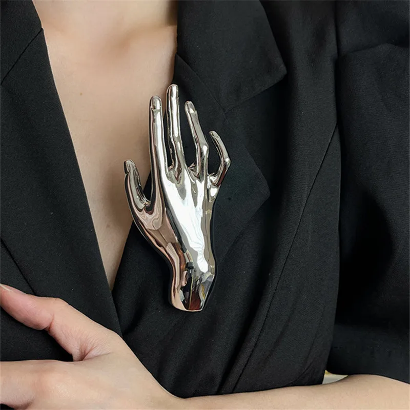 Hand Accent Art Brooch Pin - Image 8
