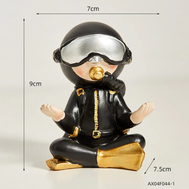 Handmade Creative Cute Diver Figurines - Image 3