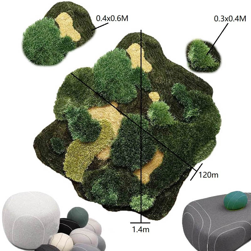 Handmade Forest Grass Area Rug - Image 10
