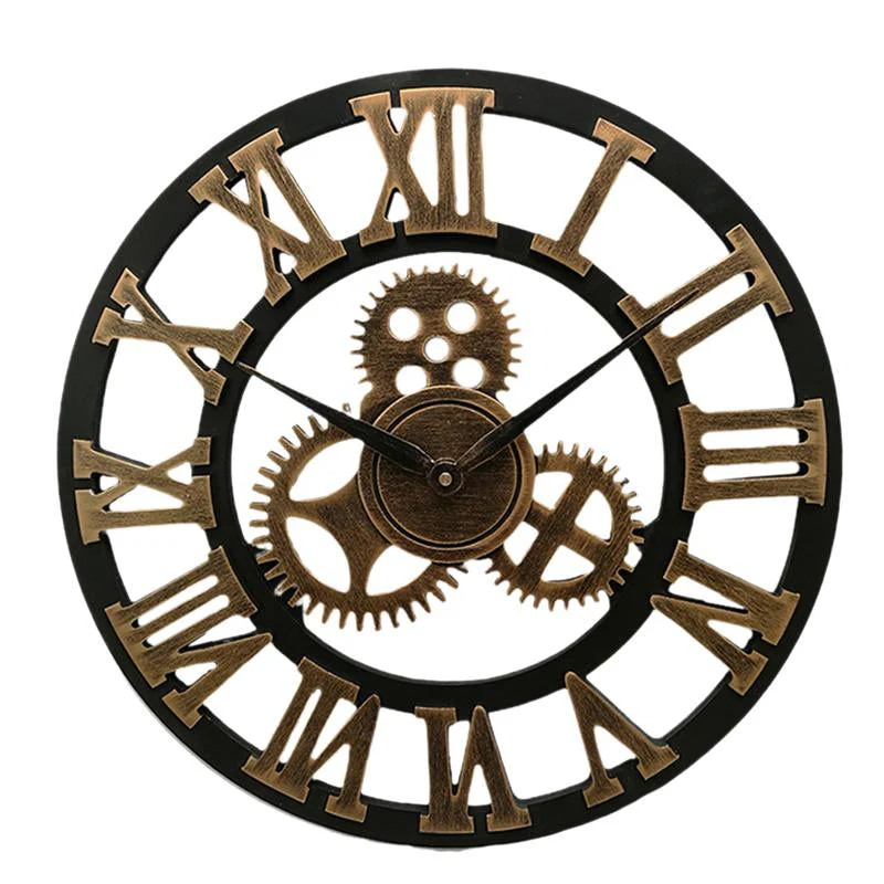 Handmade Oversized 3D Retro Decorative Wall Clock - Image 8
