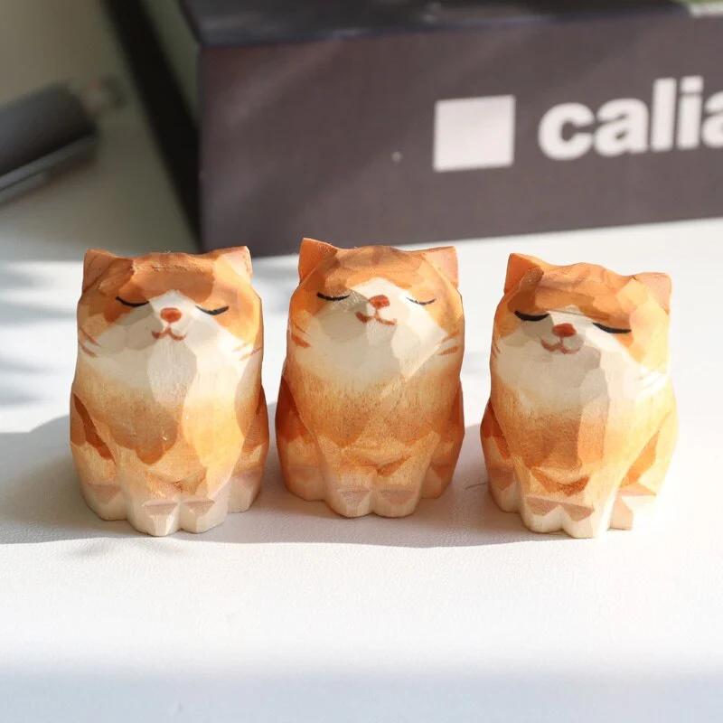 Handmade Wooden Cute Pet Figurines - Image 13