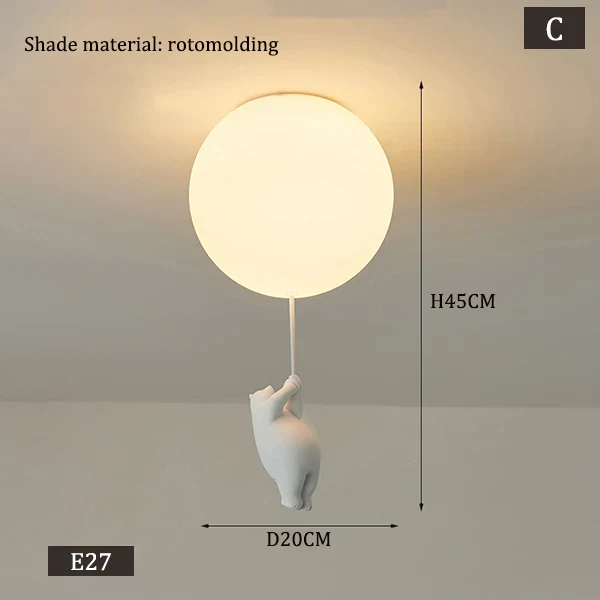 Hanging Bears Balloons Lamp - Image 12