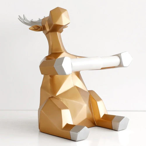 Happy Elephant Deer Toilet Paper Holder - Image 10