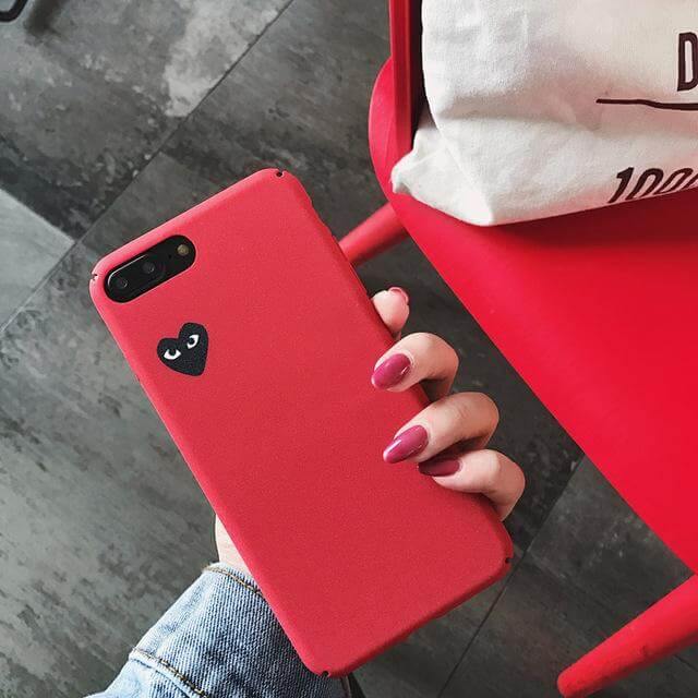Hard Matte Love Solid Iphone Cases - Image 3