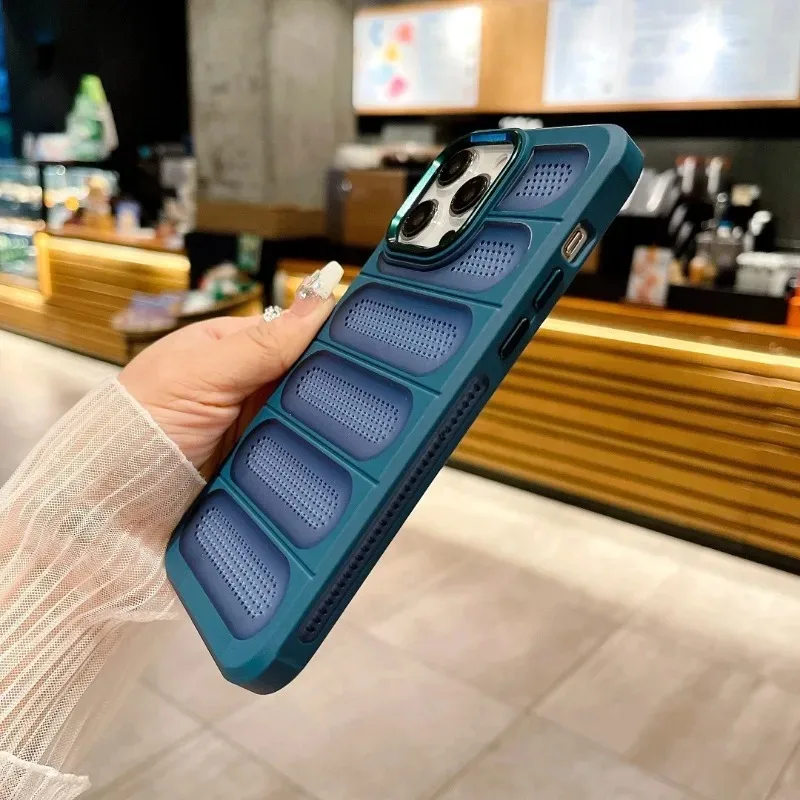 Heat Dissipation Protective Breathable Mesh Phone Case - Image 4
