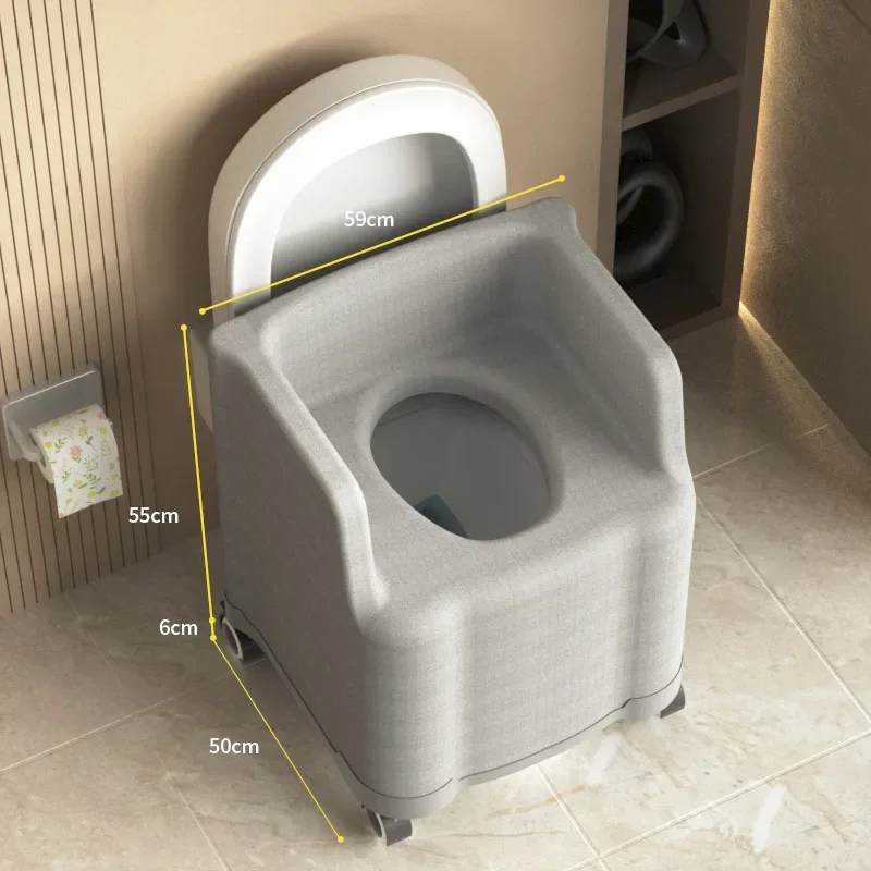 Heavy-Duty Portable Potty Seat Toilet Chair - Image 9
