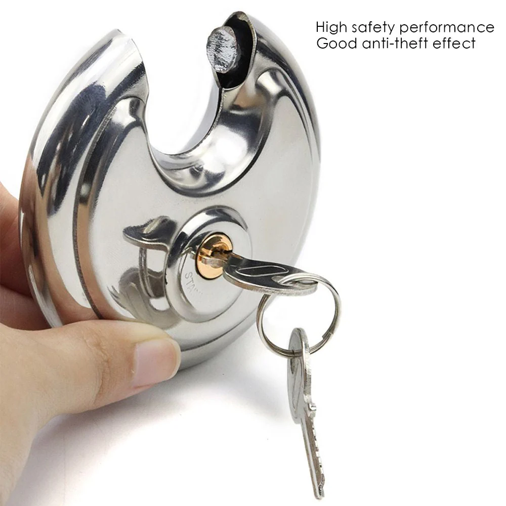 Heavy Duty Round Stainless Steel Padlock - Image 4
