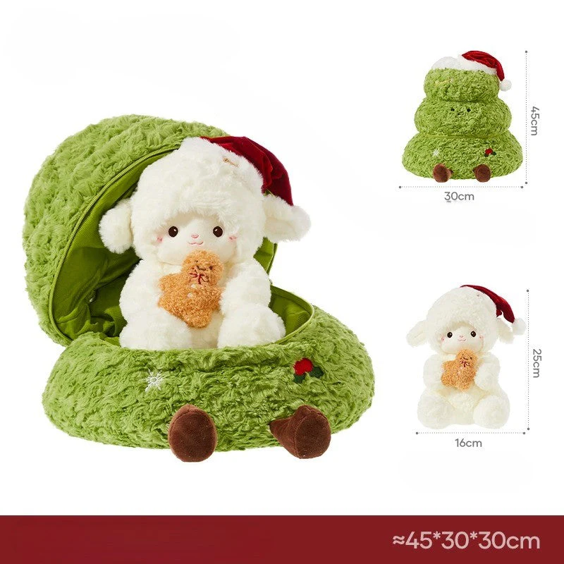Hidden Surprise Christmas Tree Plush Bear - Image 11