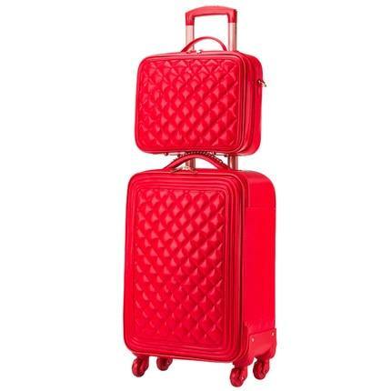 High Capacity Luxury Retro PU Leather Suitcases - Image 19