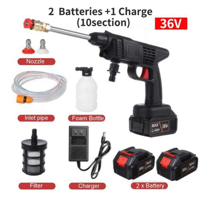 High Pressure Electric Cordless Car Washer Gun - Image 9