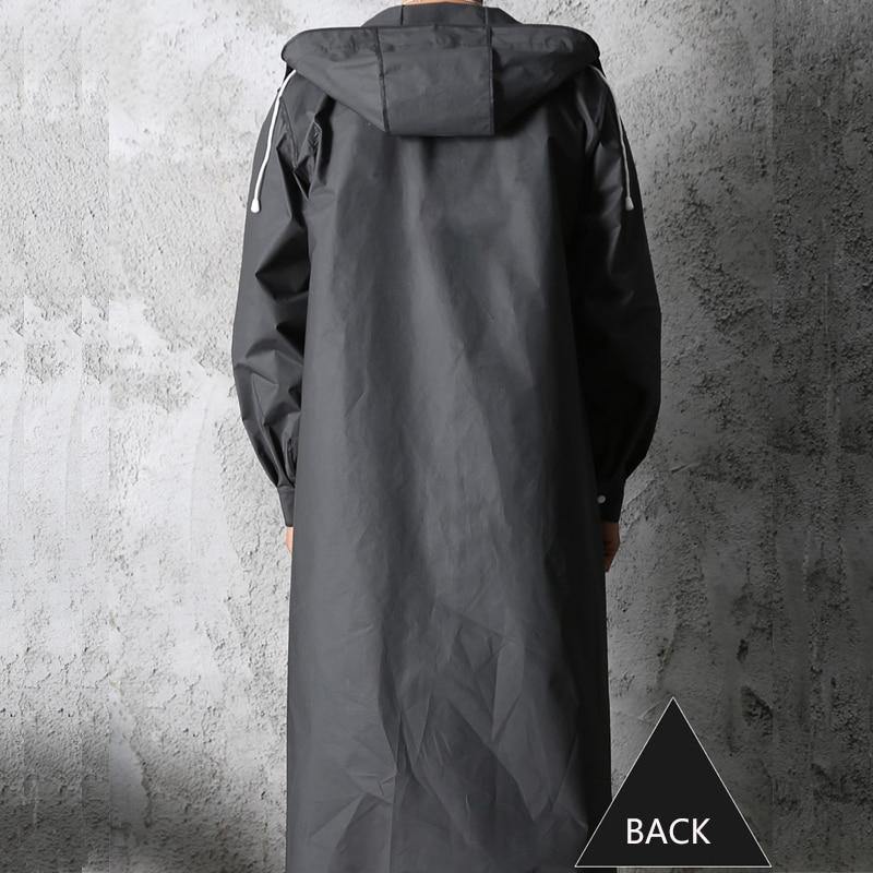 Hooded Elegant Thick Unisex Raincoat - Image 12
