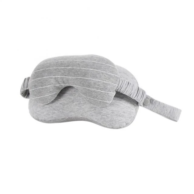 Hooded Foldable Memory Foam Neck Pillow for Travelers - Image 2