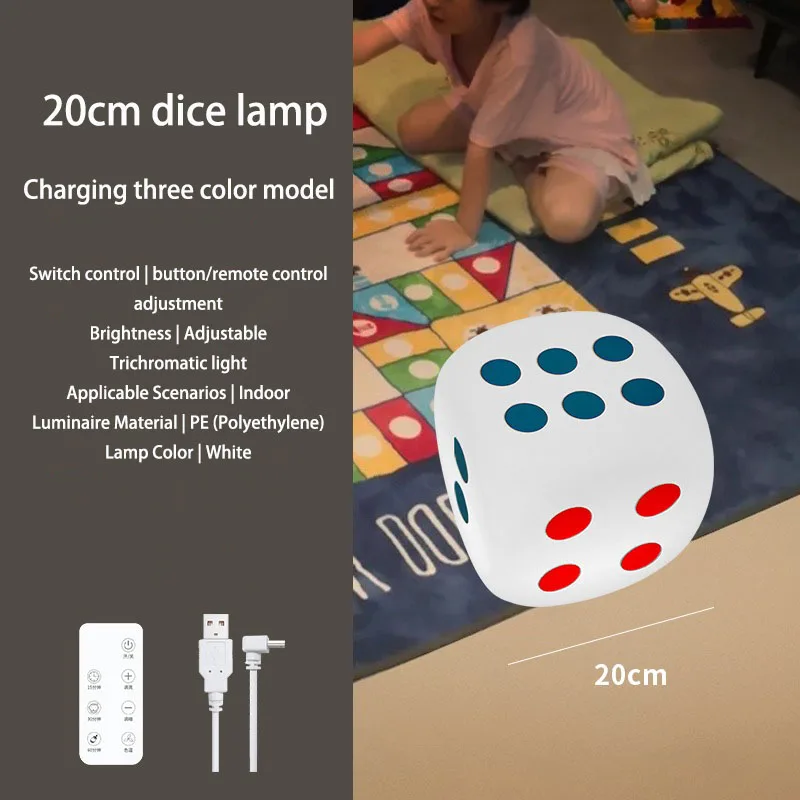 Huge Dice Bedside Atmosphere Floor Table Lamp - Image 7