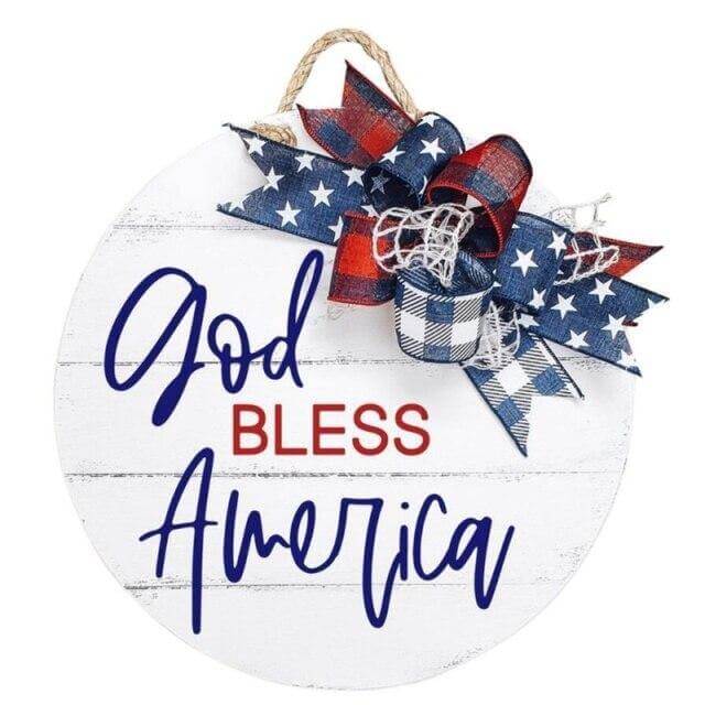 Independence Day Wooden Wall Plaque - Image 6