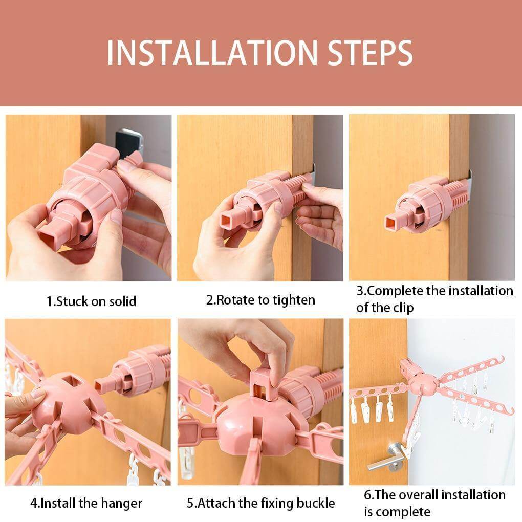 Indoor Window Foldable Clothes Drying Rack - Image 8