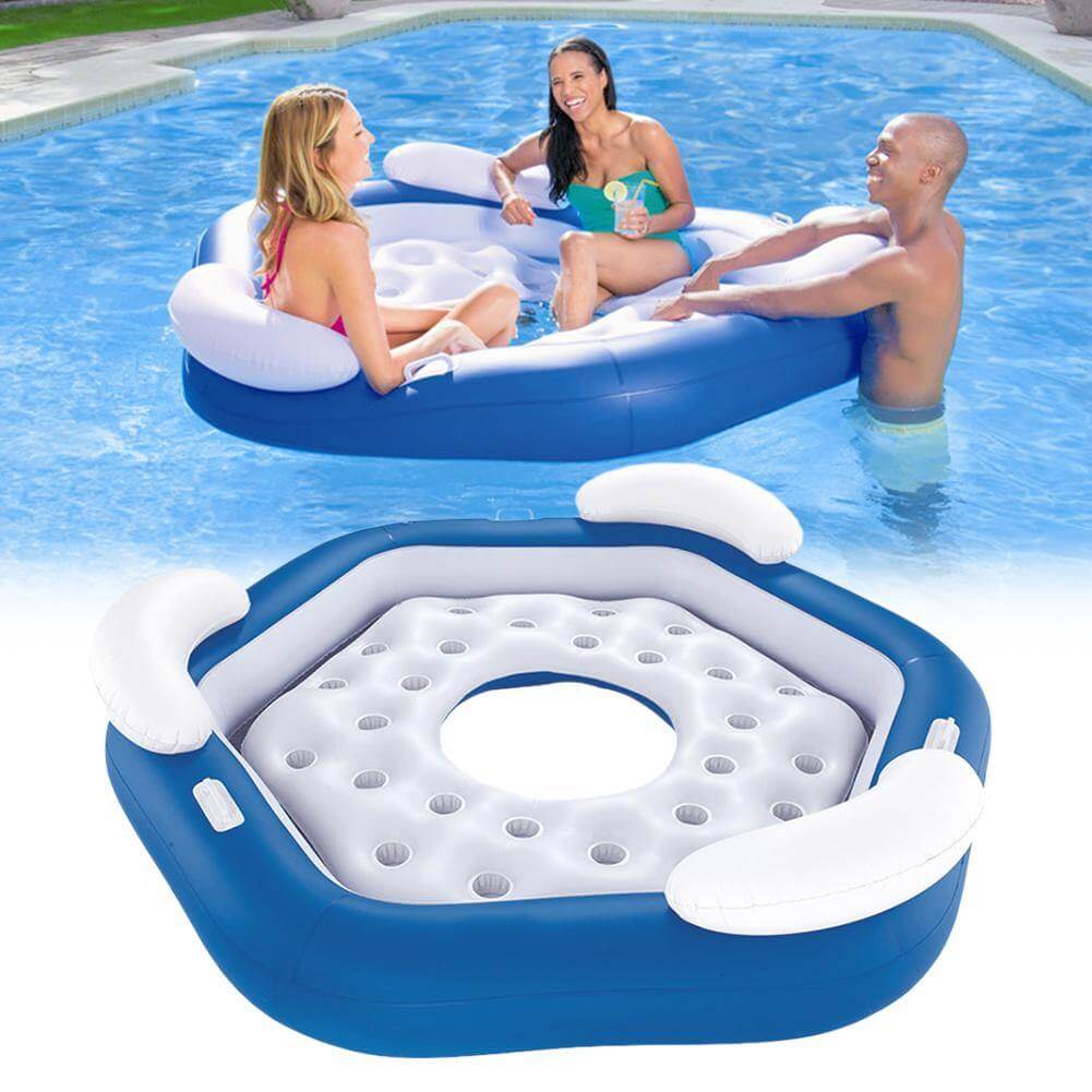 Inflatable Three People Floating Swimming Ring - Image 5
