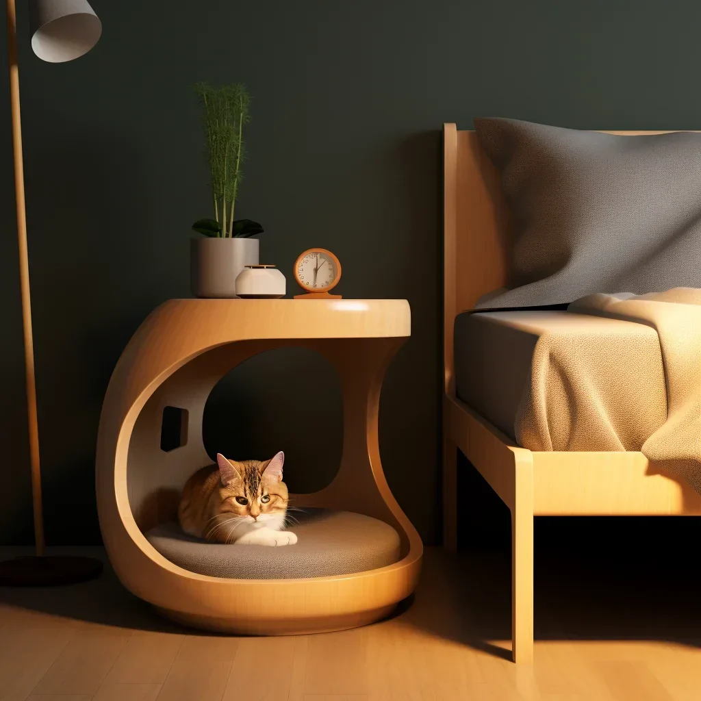 Integrated Cat Bed Nightstand - Image 2