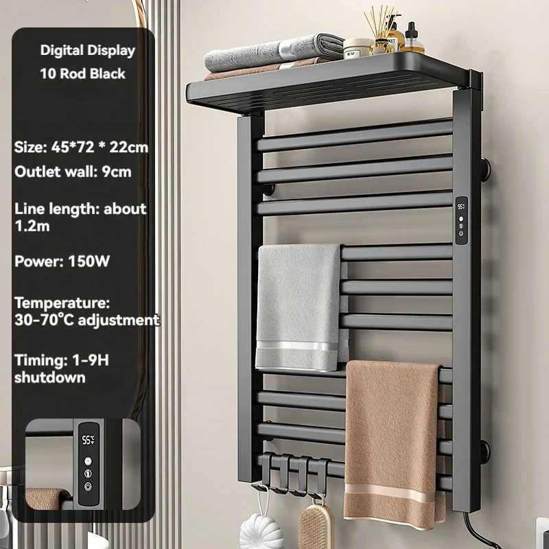 Intelligent Electric Heated Towel Drying Organizer Rack - Image 7