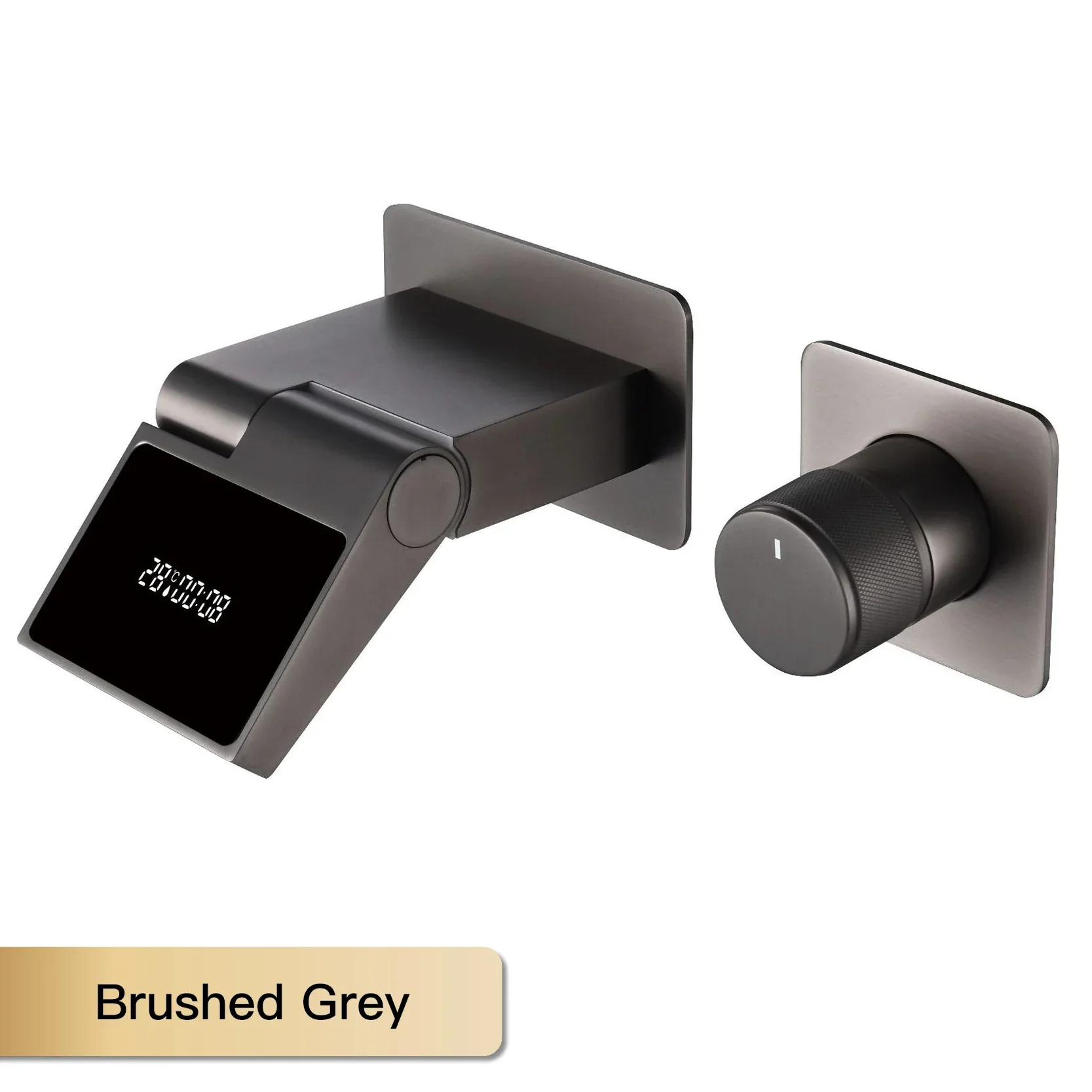 Intelligent Hidden Black Brass LED Digital Faucet - Image 13